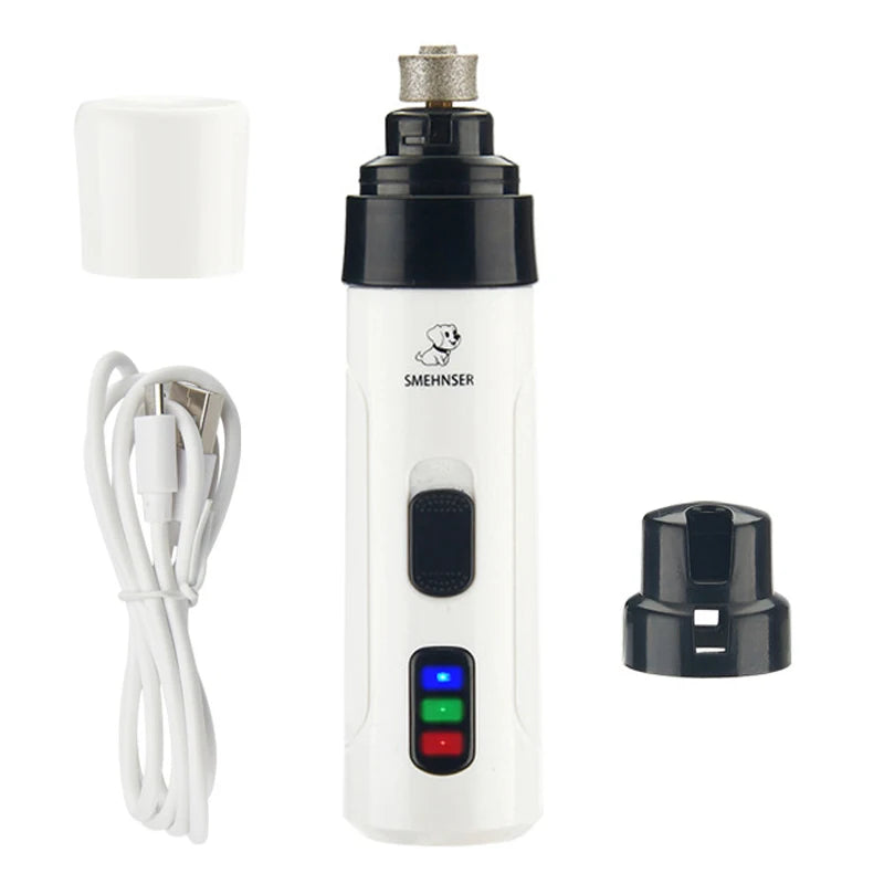 Rechargeable Electric Pet Nail Grinder – USB Charging Nail Trimmer for Dogs & Cats
