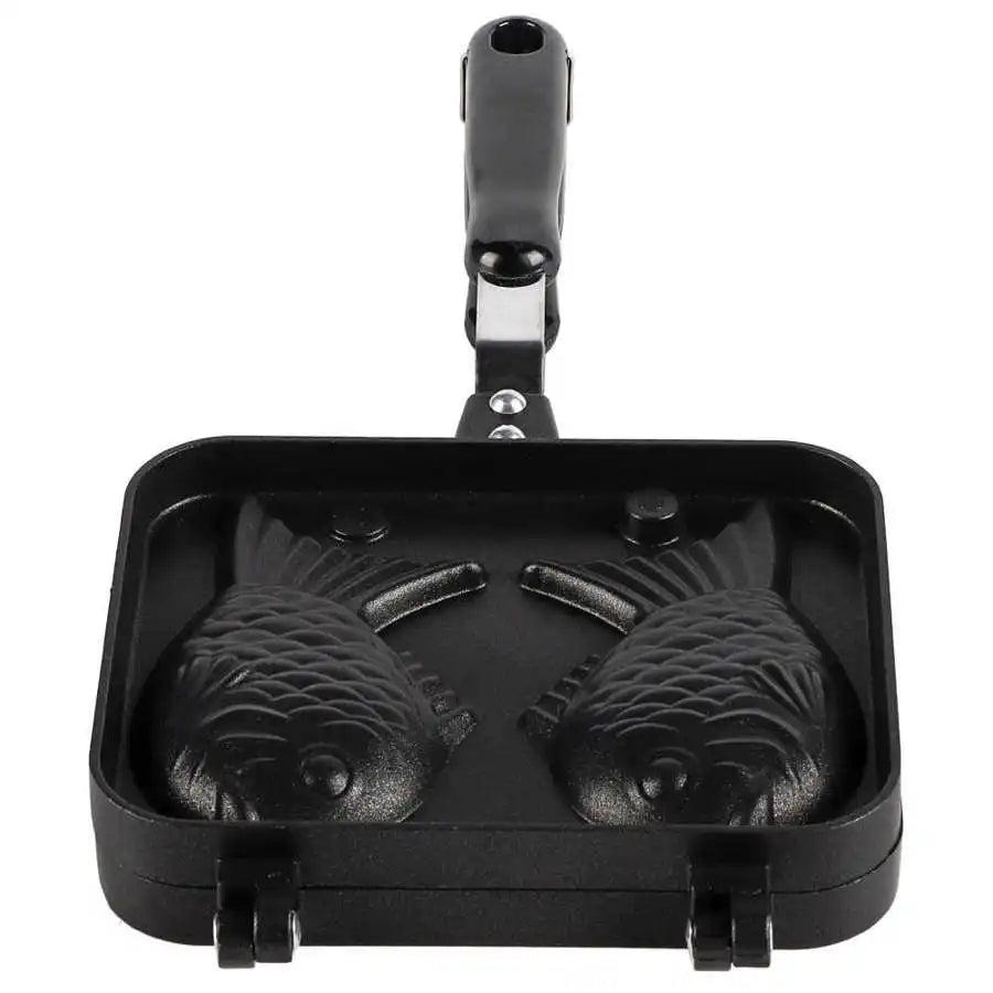 2-Sided Fish-Shaped Waffle Maker – DIY Takoyaki, Egg Cake & Bubble Waffle Mold