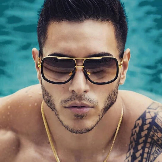 RetroEdge – Vintage Square Big Frame Sunglasses