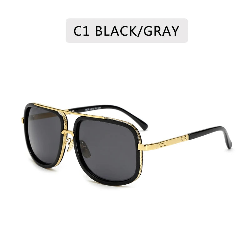 RetroEdge – Vintage Square Big Frame Sunglasses