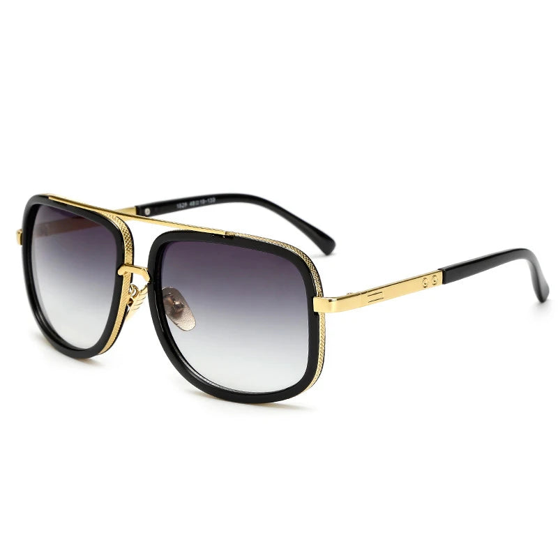 RetroEdge – Vintage Square Big Frame Sunglasses