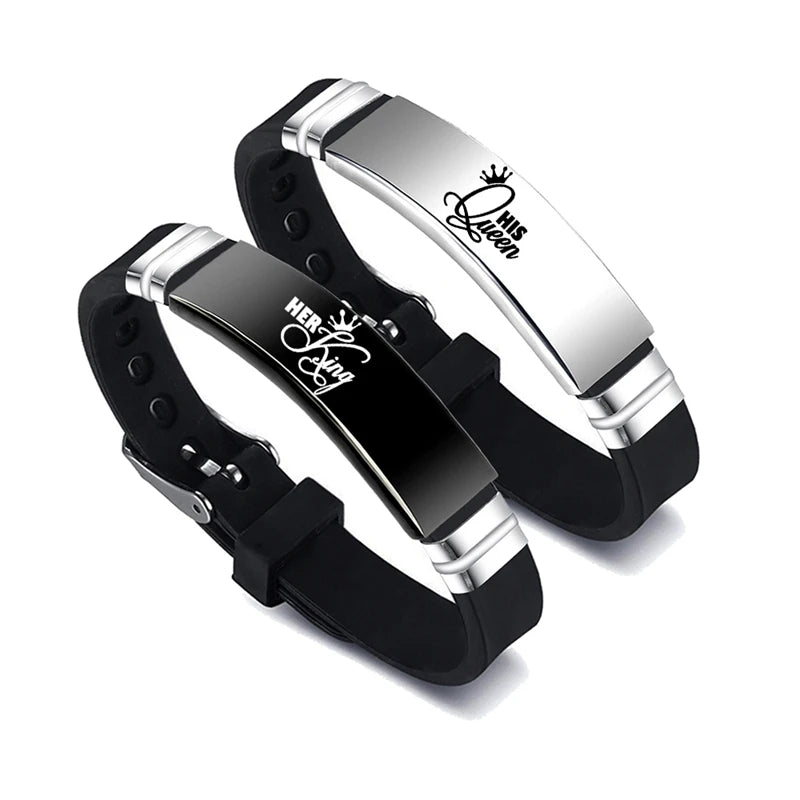 RoyalBond – His Queen & Her King Couple Bracelets