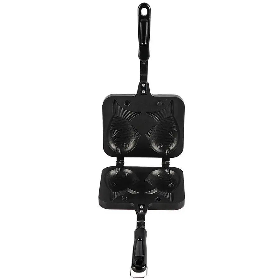 2-Sided Fish-Shaped Waffle Maker – DIY Takoyaki, Egg Cake & Bubble Waffle Mold