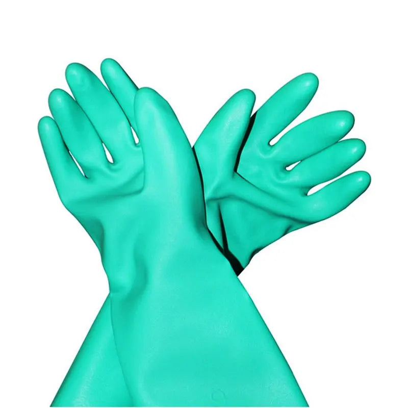 Nitrile Gloves – Waterproof Chemical-Resistant Cleaning Gloves