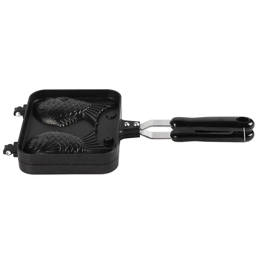 2-Sided Fish-Shaped Waffle Maker – DIY Takoyaki, Egg Cake & Bubble Waffle Mold