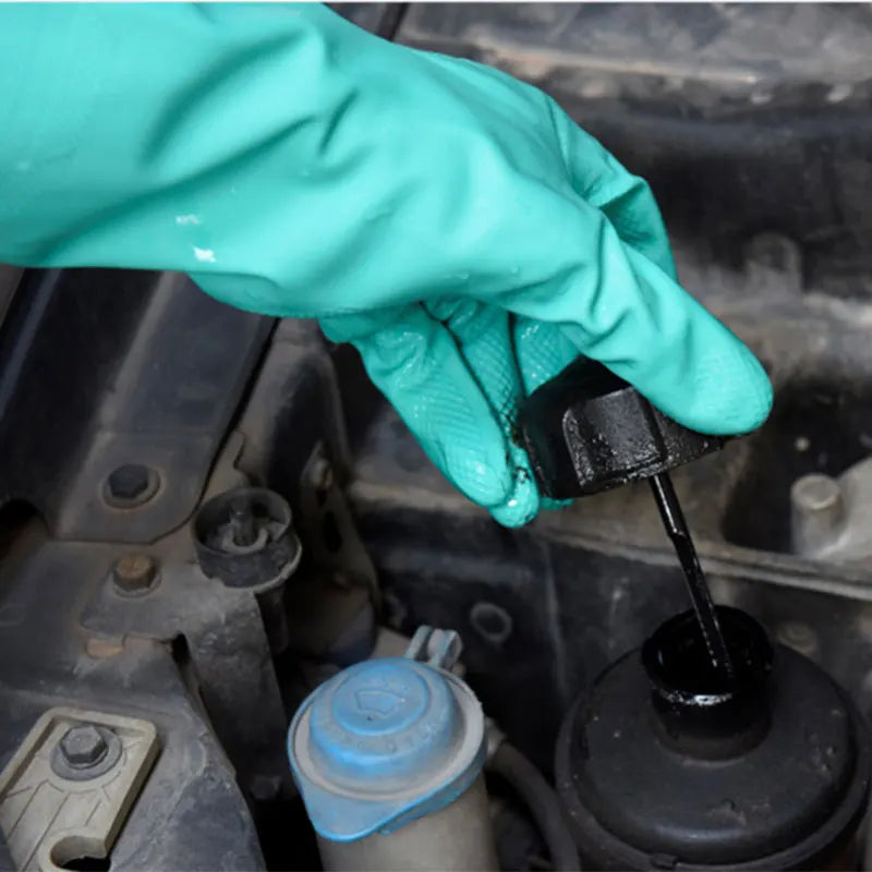 Nitrile Gloves – Waterproof Chemical-Resistant Cleaning Gloves