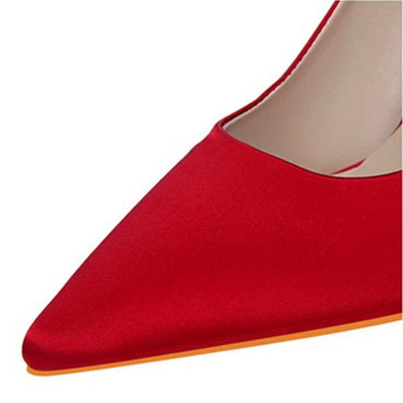 SilkSculpt – 2025 Metal Heel Pointed Pumps