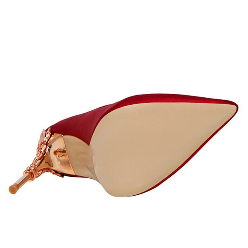 SilkSculpt – 2025 Metal Heel Pointed Pumps