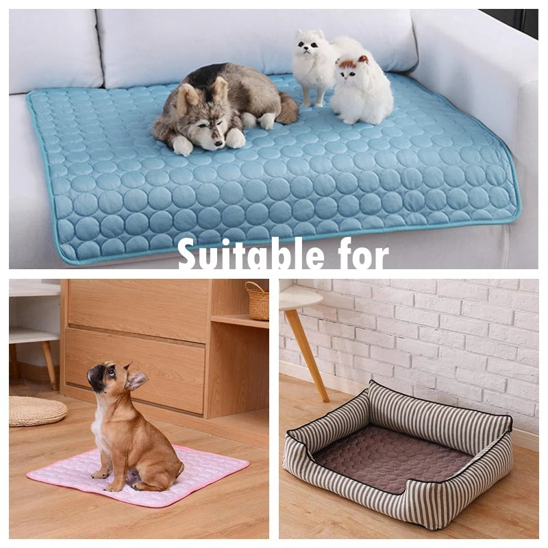 Breathable Summer Cooling Dog Mat – Washable Pet Pad for Dogs & Cats