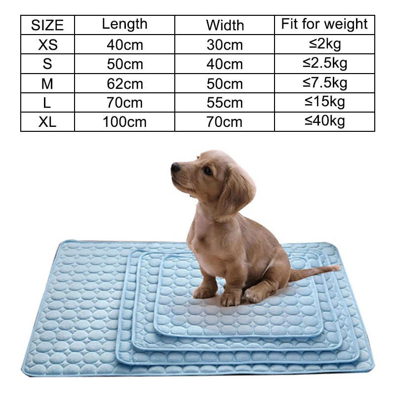 Breathable Summer Cooling Dog Mat – Washable Pet Pad for Dogs & Cats