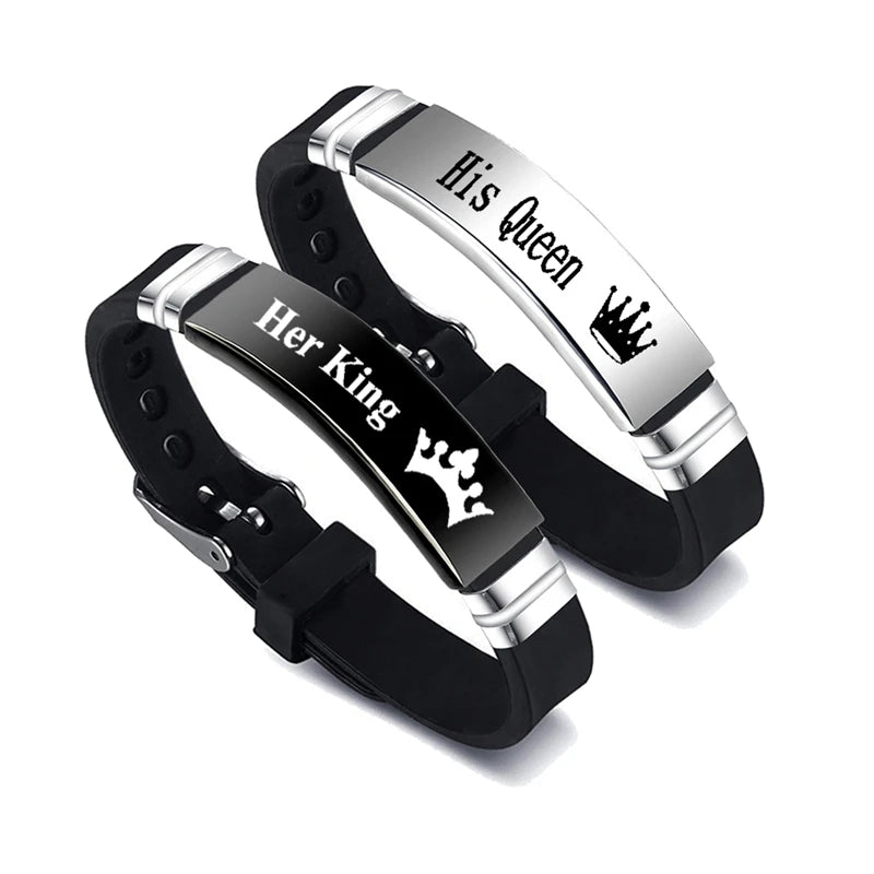 RoyalBond – His Queen & Her King Couple Bracelets