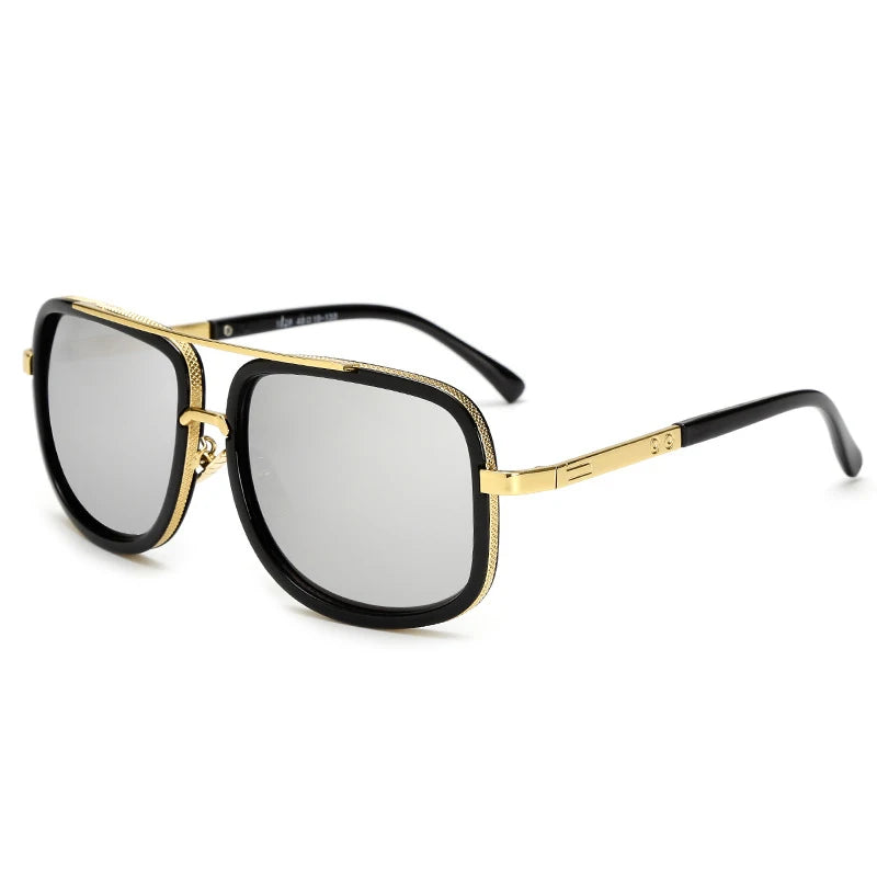 RetroEdge – Vintage Square Big Frame Sunglasses
