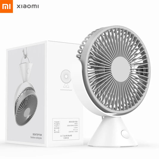 Xiaomi Smart Portable Desk Fan – USB Brushless Turbine Cooling Fan, Hangable & Upright