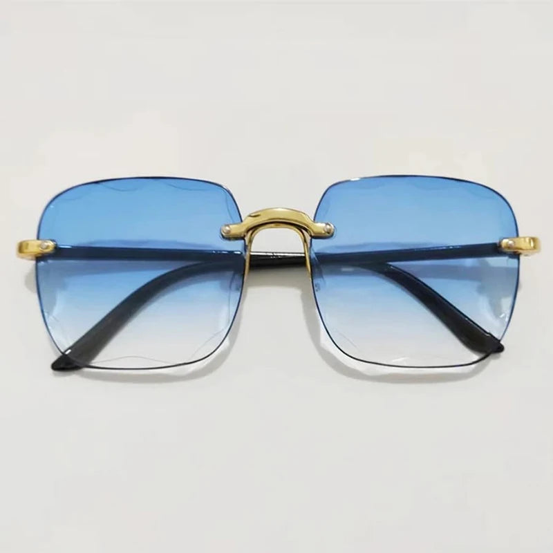 Eleglare – Rimless Gradient Sunglasses for Women