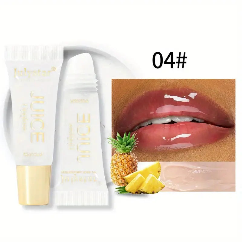 CrystalPout – Jelly Lip Oil Balm with Glass Shine & Fruit Scent