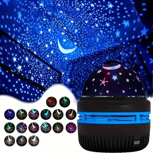 StarGlow Magic – USB Rechargeable Rotating Night Light Projector