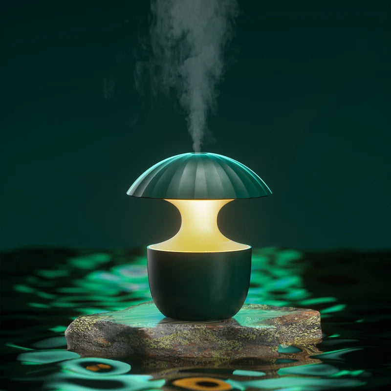 Mushroom Cartoon Aroma Diffuser – 300ml USB Humidifier with Colorful Lights & Cute Design