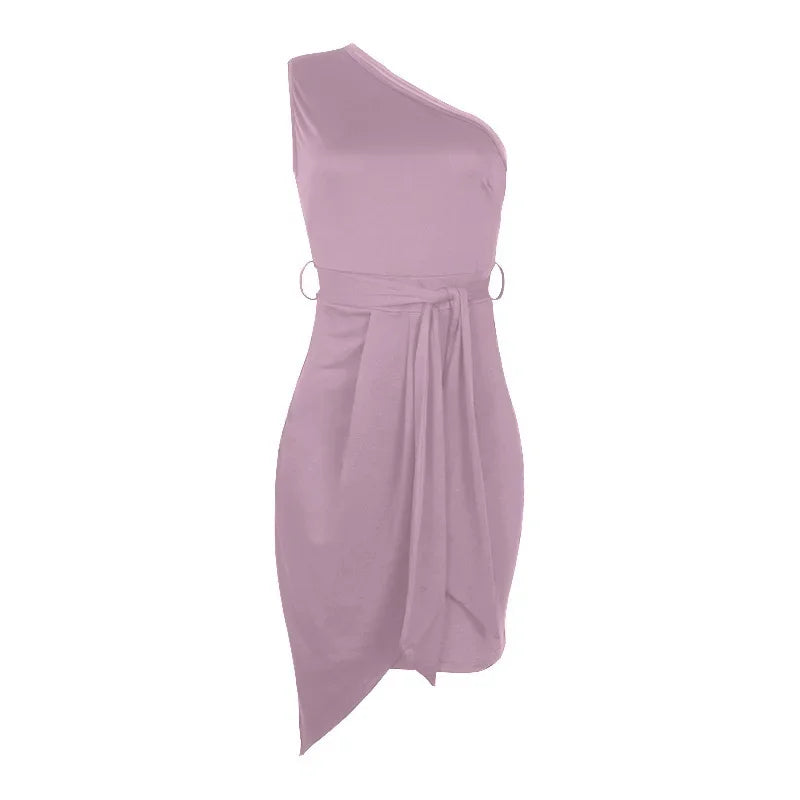 Soleé – Sleek Summer Crossbody Dress with Tie Detail