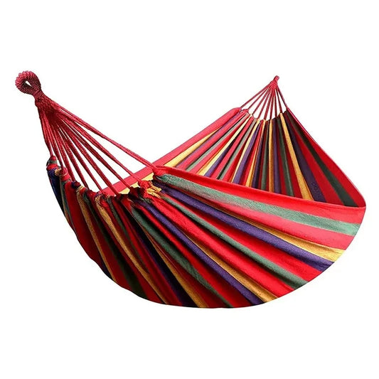 WESTTUNE Outdoor Canvas Hammock – 200kg Load Swing with Tree Ropes