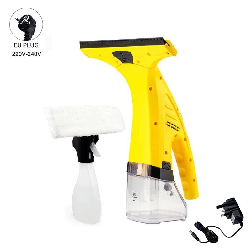 Cordless Window Vacuum Squeegee – Rechargeable Glass Cleaner for Showers, Mirrors & Counters