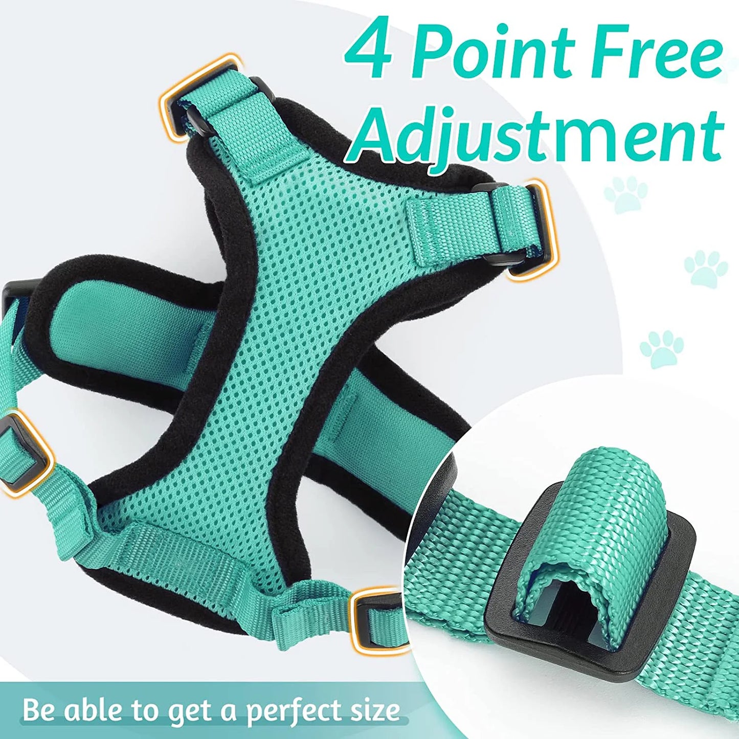 Escape-Proof Cat Harness & Leash – Soft, Adjustable Walking Vest