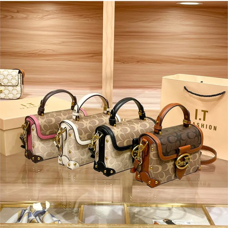 ContrastEdge – Minimalist High-End Portable Box Crossbody Bag
