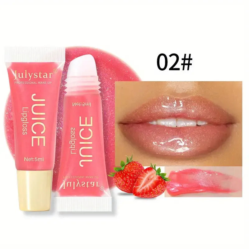 CrystalPout – Jelly Lip Oil Balm with Glass Shine & Fruit Scent