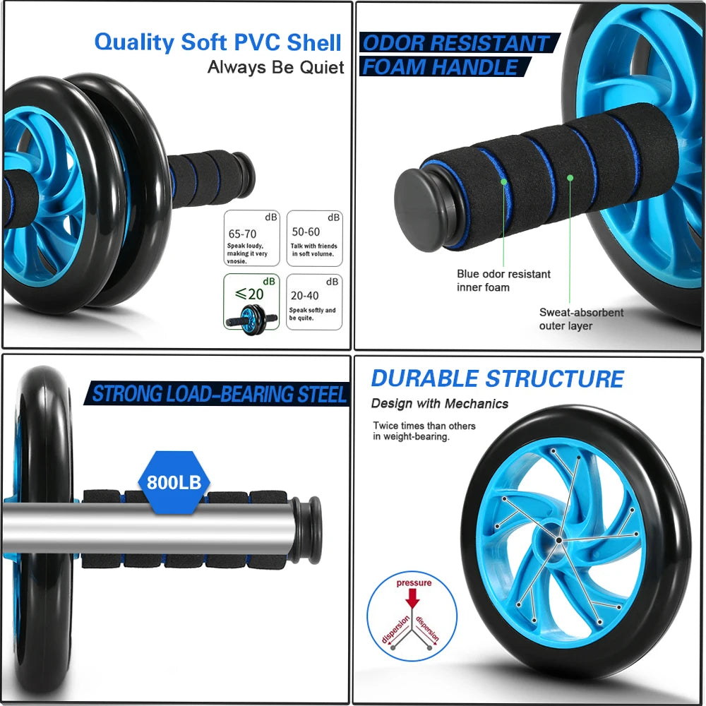 5-in-1 Ab Wheel Fitness Set – Home Workout & Core Training Kit
