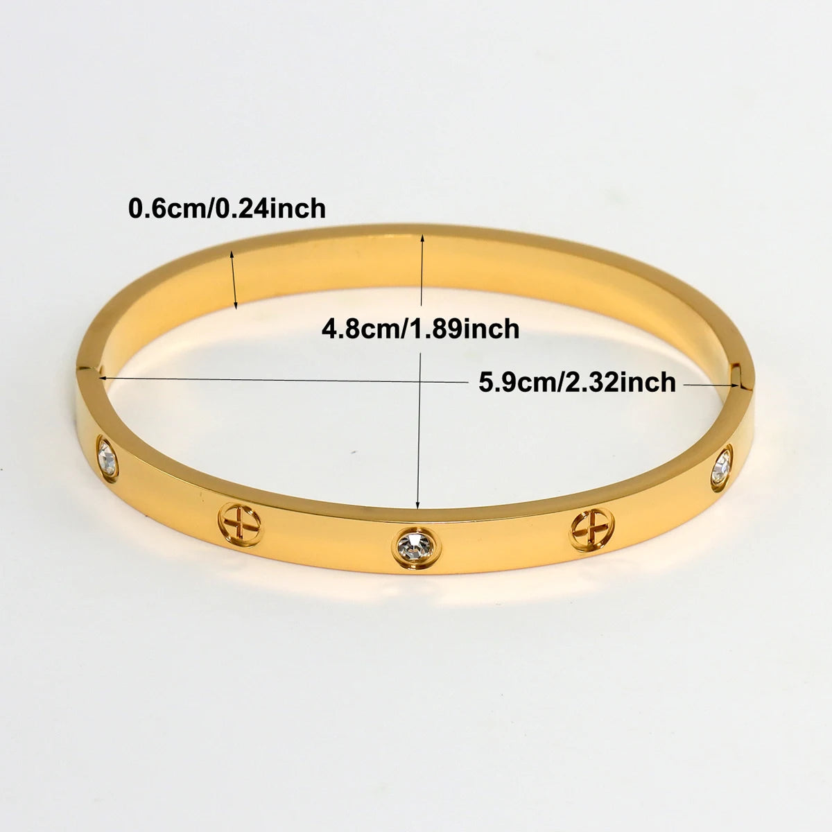3-Piece Stainless Steel Clover & Cross Bracelets Set – Women’s Fashion Jewelry