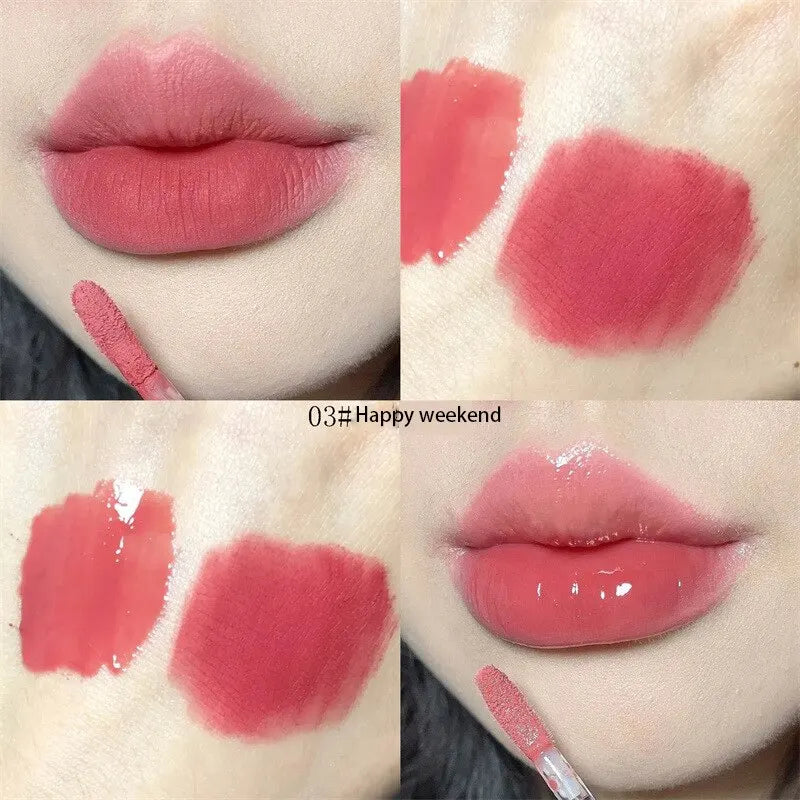 Double-End Lip Glaze – Mirror Gloss & Matte Velvet Duo