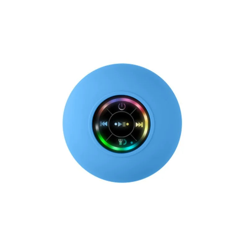 2025 Waterproof Bluetooth Shower Speaker – Portable LED Mini Speaker with Suction Cup