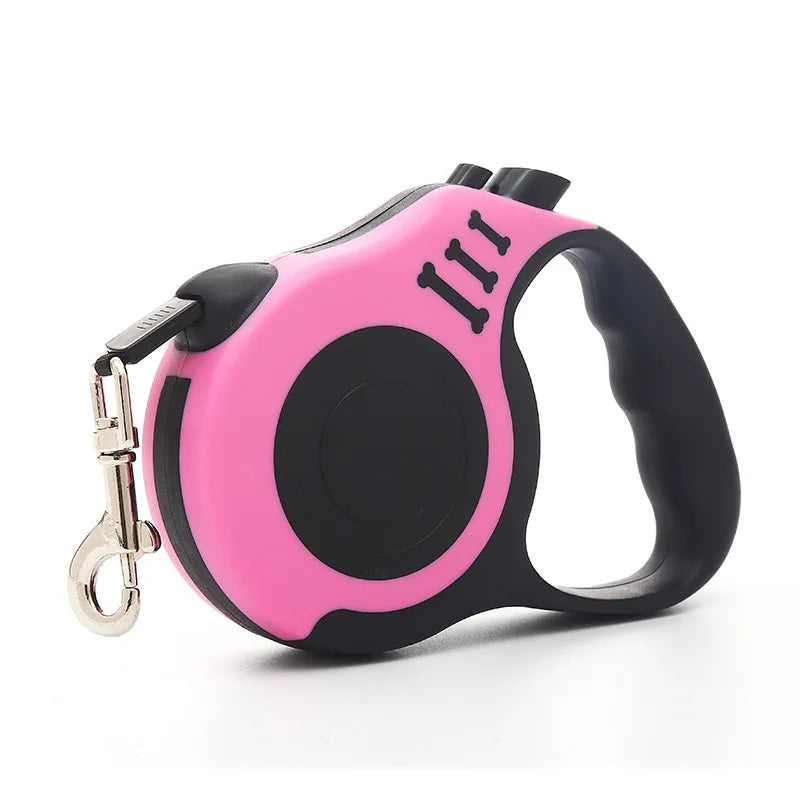 3M/5M Retractable Dog Leash – Durable Nylon Lead for Small to Large Dogs & Cats