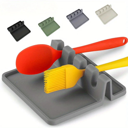 Utensil Rest – Non-Slip Silicone Drying Rack for Kitchen Tools