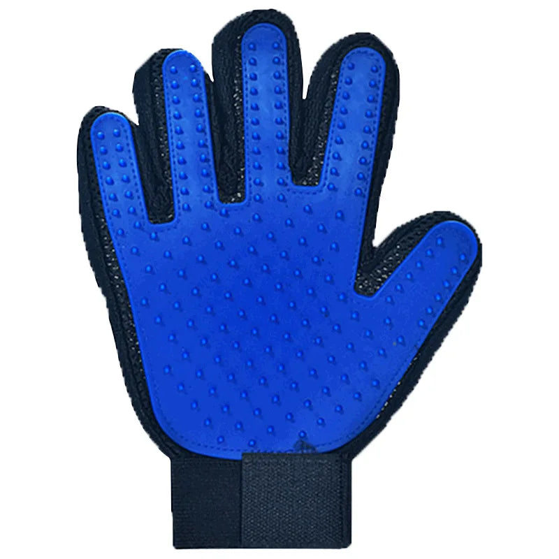 Silicone Pet Hair Remover Glove – Grooming & Bathing Brush for Cats & Dogs