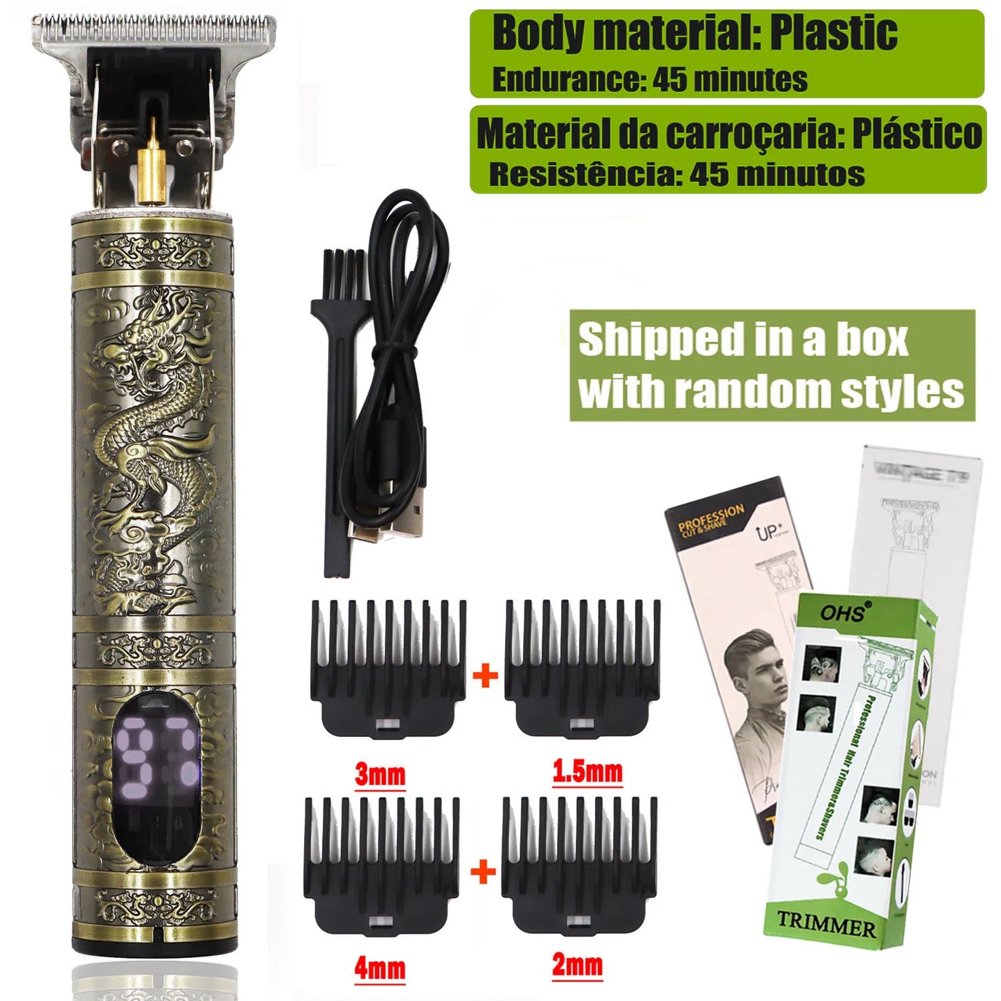 TrimEdge T9 – Zero-Gap Electric Hair & Beard Clipper for Men