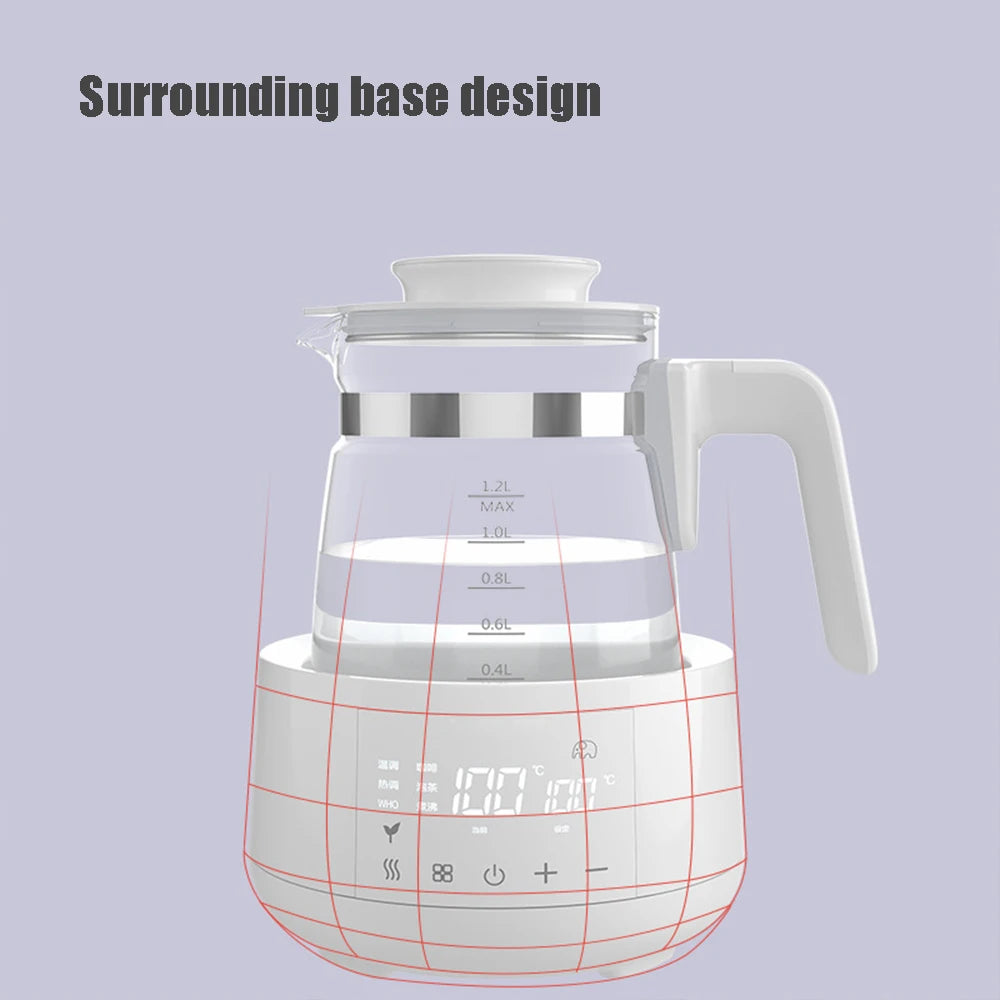 Electric Kettle – 1.2L Baby Milk Warmer with Keep-Warm Function