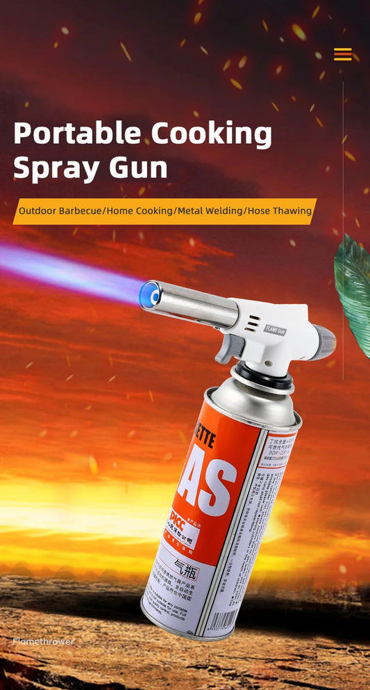 Butane Gas Flame Torch – Auto-Ignition Cooking & Welding Blow Torch