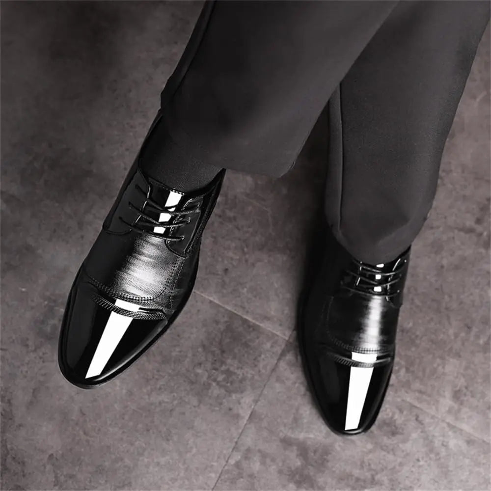 ClassicLux – Men’s Patent Leather Oxford & Loafer Set