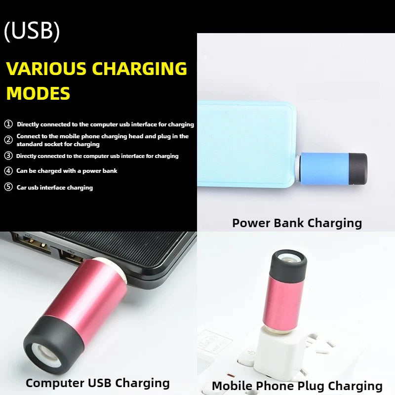 Rechargeable LED Keychain Flashlight – Mini Pocket Light for Outdoor & Emergency Use