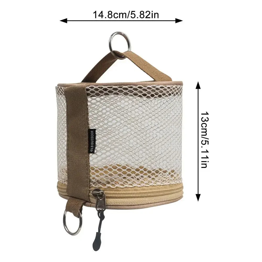 Portable Camping Tissue Holder – Hanging Roll Paper Storage Bag with Hook