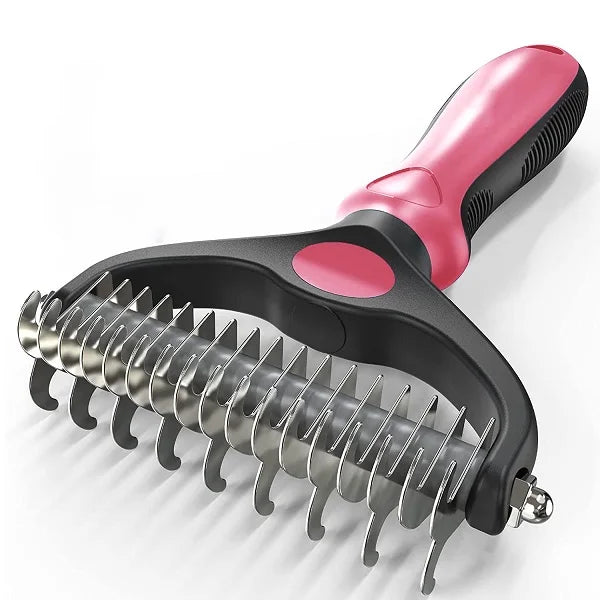 Professional Pet Shedding Brush – Hair Remover & Knot Cutter for Dogs & Cats