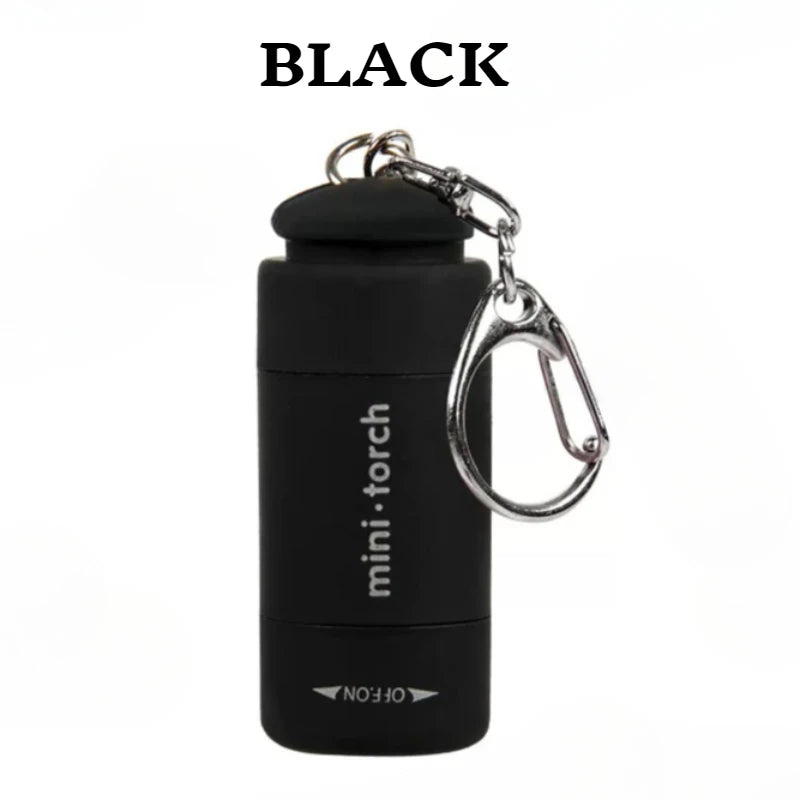 Rechargeable LED Keychain Flashlight – Mini Pocket Light for Outdoor & Emergency Use