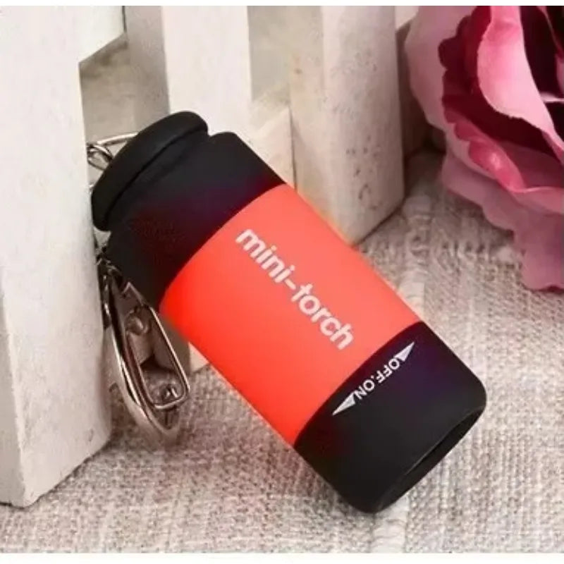 Rechargeable LED Keychain Flashlight – Mini Pocket Light for Outdoor & Emergency Use
