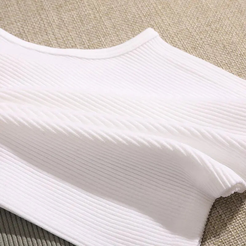 FlexRib – Women's Seamless Ribbed Yoga Crop Top