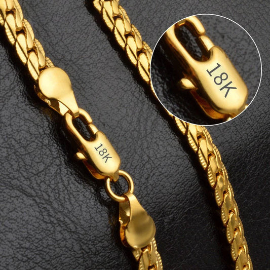 GlowLink – 18K Gold/Silver Side Chain Necklace (Unisex)