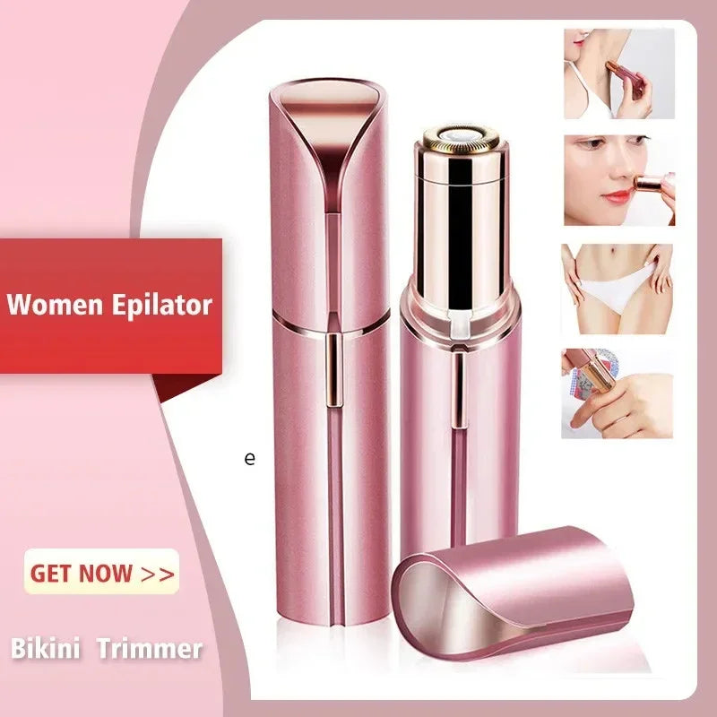 Lipstick-Style Painless Facial Hair Remover for Women