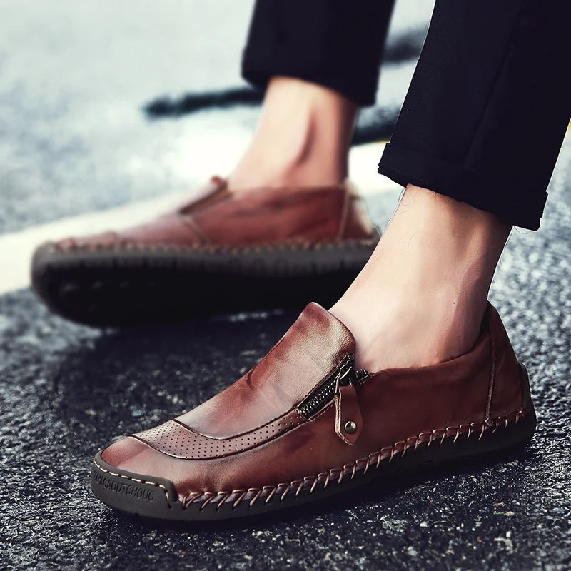 TrailEase – Outdoor Casual Leather Walking Shoes for Men