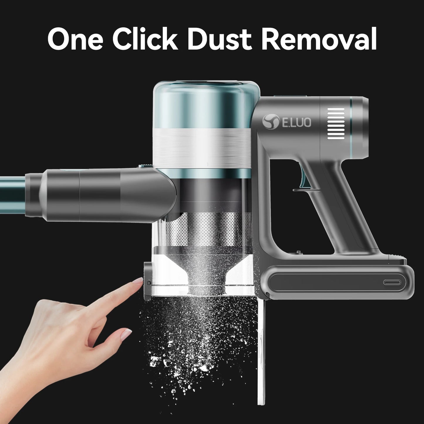 400W Cordless Stick Vacuum – ≥28KPa Suction, Touch Screen, 60min Runtime, Anti-Tangle Design