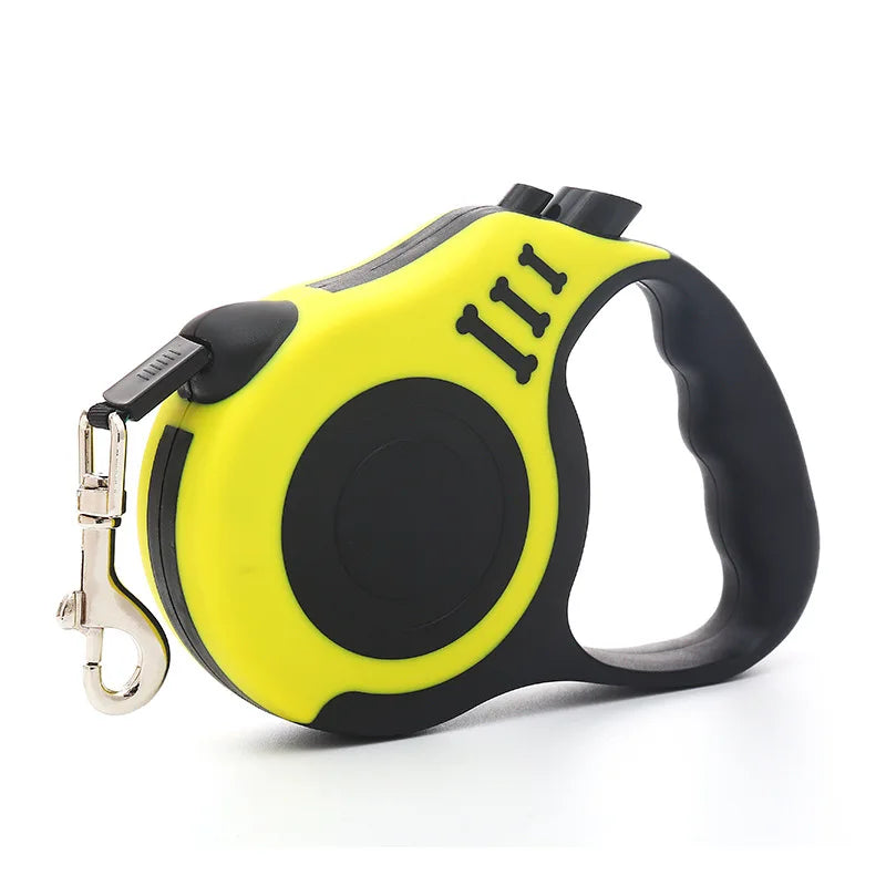 3M/5M Retractable Dog Leash – Durable Nylon Lead for Small to Large Dogs & Cats