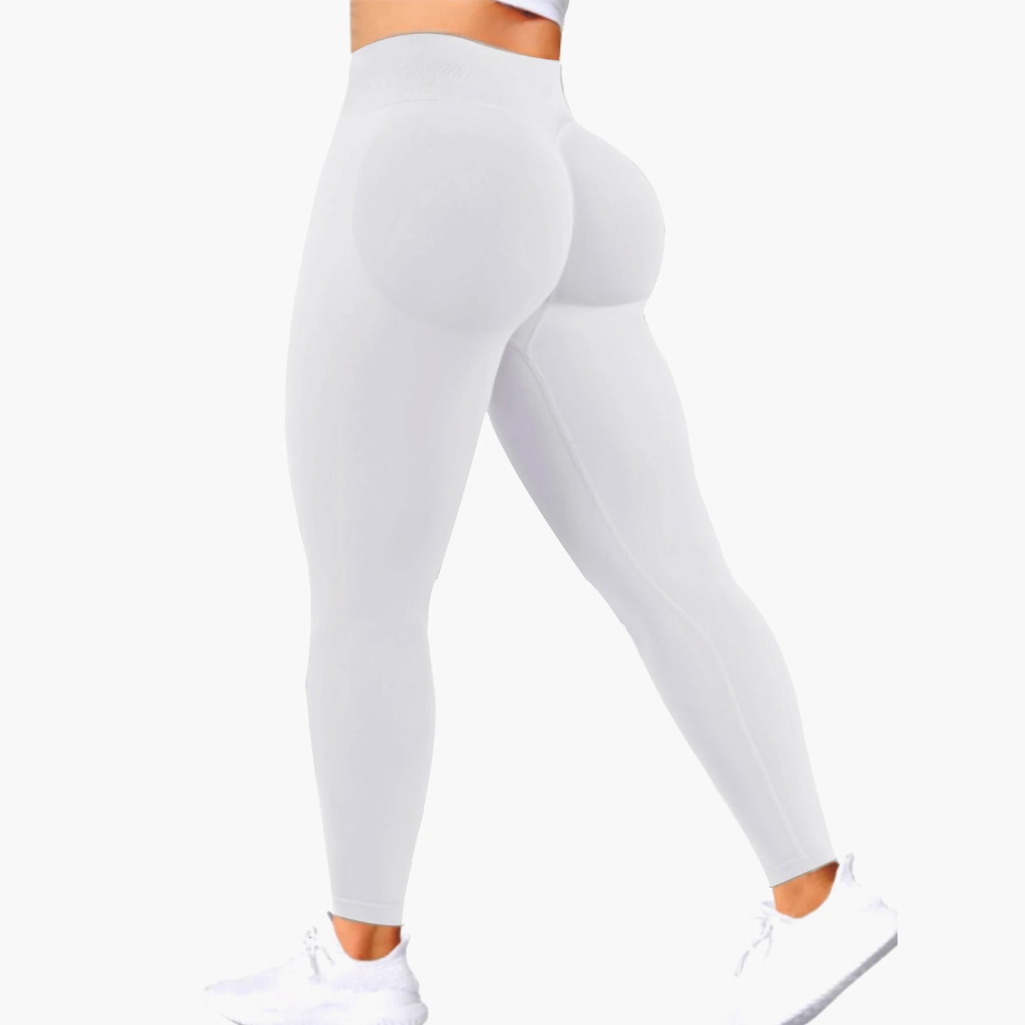 Summer Women’s High-Waist Peach Butt Gym Yoga Pants – Tight-Fitting Solid Color Leggings
